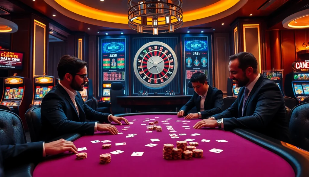 Experience thrilling gameplay at J88 with vibrant casino tables and engaging players.