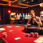 Experience the thrill of go99 with an elegant casino scene featuring luxury tables and vibrant games.