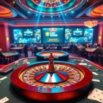 Players enjoying poker and roulette at a lively casino, showcasing https://net88.wtf/ for an exciting gambling experience.