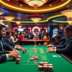 DAGA gaming table with vibrant chips and players enjoying a thrilling poker game.