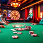 Experience the thrill of sx88 gaming at a luxurious casino with vibrant poker action.