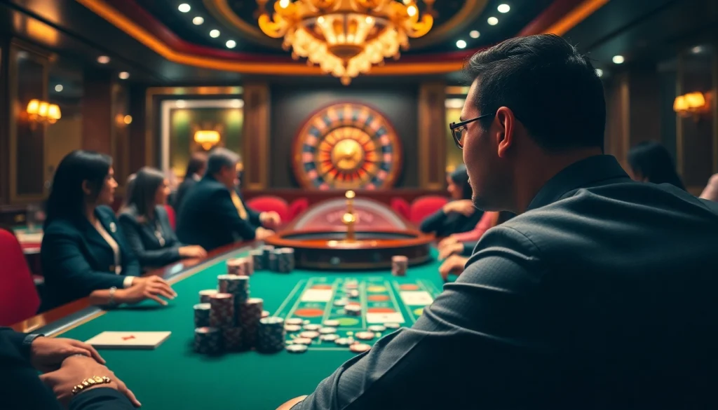 Experience thrilling gameplay at https://888neww8.com/ with a luxurious poker table and vibrant casino elements.