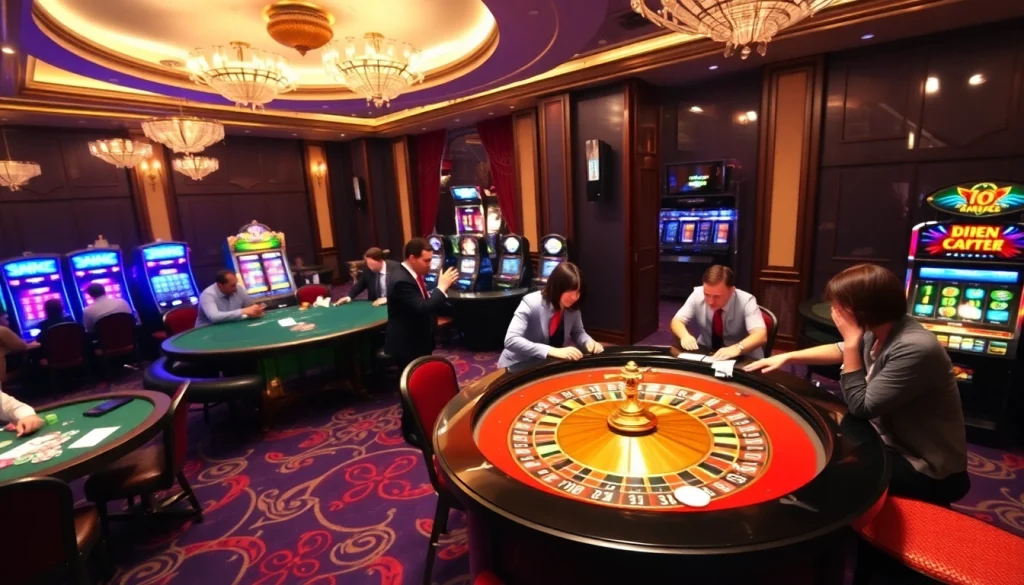 Experience the excitement of gambling at https://f168.me/ with luxurious casino tables and vibrant atmosphere.