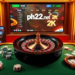 Experience thrilling gameplay at ph22.net.ph with a dynamic online casino scene featuring live tables and vibrant slots.
