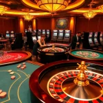 THABET casino experience with vibrant tables, chips, and engaging players.