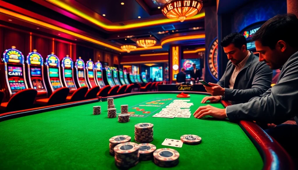 Experience the excitement of Haywin at a vibrant casino table with poker chips and cards.