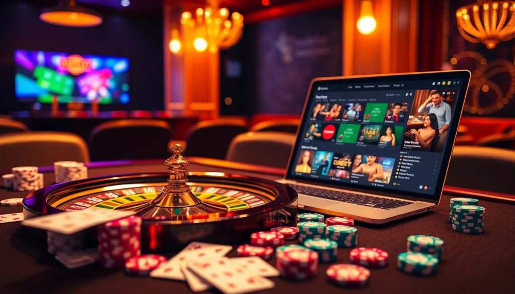 Lô đề online interactive interface showcasing vibrant betting options and casino elements