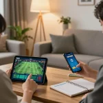 Players strategizing and betting on the VN88 app in a cozy home setting during a gaming session.
