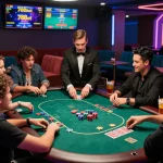Dynamic poker game at 788bet with friends enjoying an interactive experience.