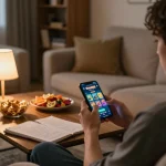 Engaging in mega888 apk download for android mobile while enjoying a comfortable home setup.