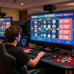 Engaging in online slots gameplay at lc88 with vibrant interface and immersive atmosphere
