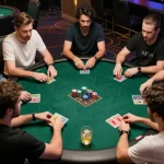 Players strategizing in a poker game at ALO8, highlighting engaging gameplay and social interaction.