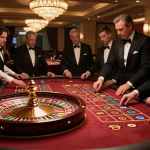 Players placing bets at the roulette table while enjoying their experience at sam86 casino.