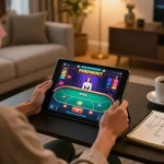 AX88 online gaming excitement with player engaging on tablet and strategy notes