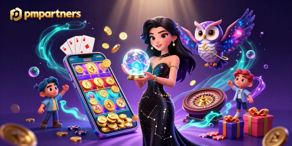 Win big with pmpartners in 2026 using dynamic slot games and vibrant casino visuals.