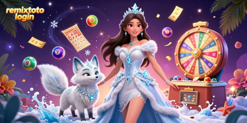 Engage in the excitement of remixtoto login with colorful lottery elements and stunning casino visuals.