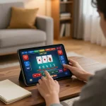 Engaging online gaming session showing link vào good88 for blackjack strategy at home