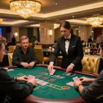 Players enjoy an immersive blackjack experience at SC88's luxurious live casino table.