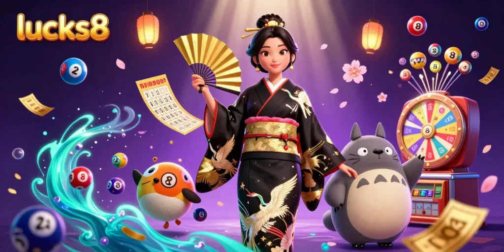 Join the excitement with lucks8 as an elegant woman and a wise tanuki unveil the world of dynamic gambling!