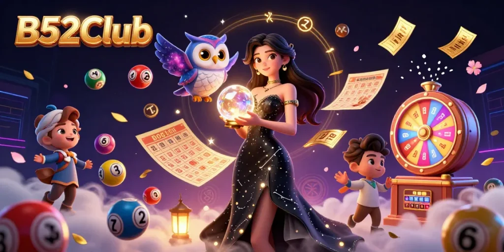 Experience the excitement of B52Club with immersive gaming elements and vibrant lottery action.
