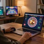 Engaging gameplay on SV66's live roulette platform, showcasing an immersive online gaming setup.