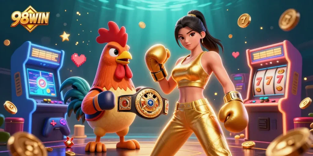 Experience thrilling gameplay with 98WIN in a vibrant online casino scene.