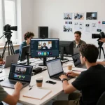 Creators using seedance 2.0 in a collaborative video production workspace.