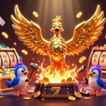 Spin the reels with XX88's vibrant casino scene, featuring golden phoenix and jackpots.
