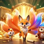 Experience vibrant S8TV gaming with a magical illustration of fortune and spirit orbs.