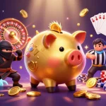 Experience the thrilling world of 888B with dynamic casino characters in action.