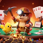 Join the action at bl555, where a treasure hunter mole and canary discover fortune in a vibrant casino setting.