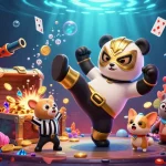 Catch thrilling action at Trang chủ Sunwin with animated characters, vibrant casino elements, and festive atmosphere.