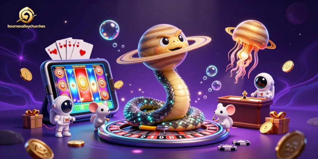 Engage with the bournevalleychurches cosmic casino scene, where playful astronaut mice bet with golden jellyfish as the dealer.