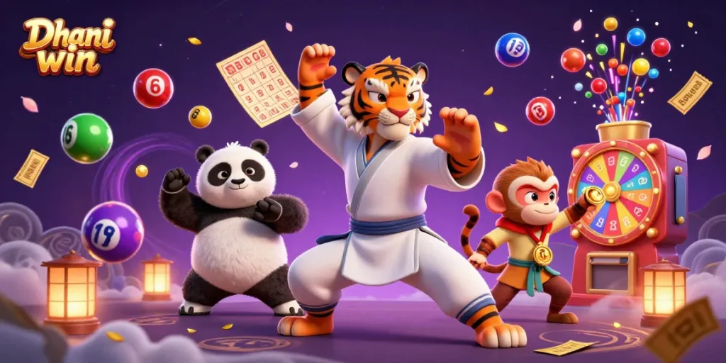 Engage with exciting lottery games on Dhani win with vibrant visuals and thrilling casino elements.