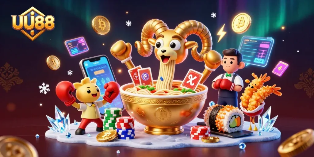 UU88 engaging players with thrilling casino action featuring vibrant animated characters.