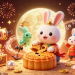 Experience the excitement of gambling with 98WIN as the moon rabbit reveals poker chips and jackpot riches.