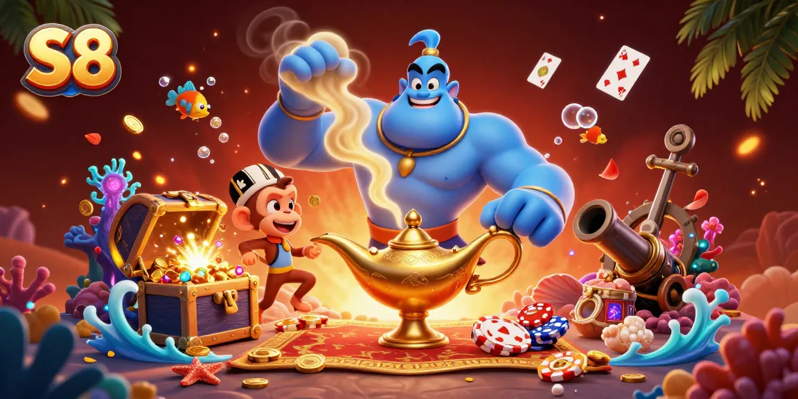 Experience the thrill of S8 casino games with vibrant visuals, engaging characters, and rich treasures.