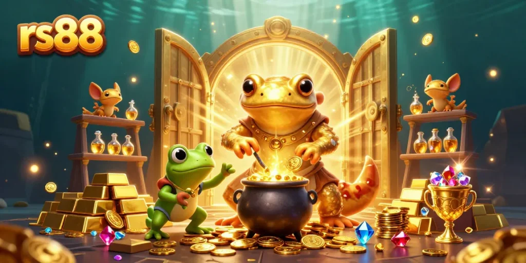 Experience the magic at rs88, where a golden salamander alchemist transforms metals into fortunes.