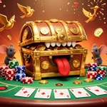 Engage with nhà cái 789WIN to explore a vibrant 3D casino scene filled with treasures and poker riches.