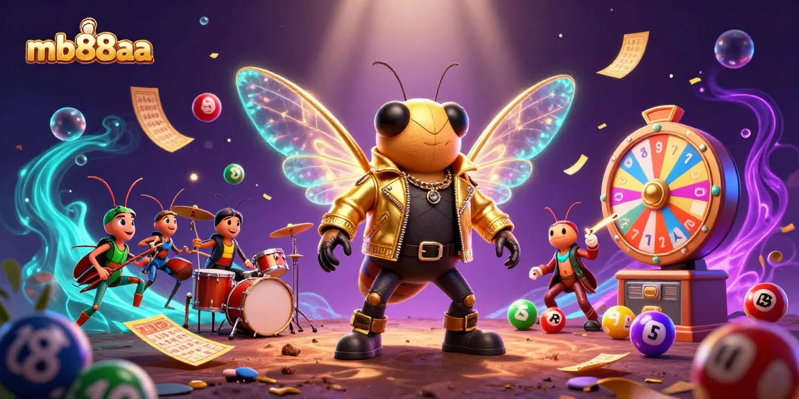 Engage with thrilling lottery games at mb88aa featuring dynamic colorful elements and exciting characters.