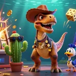 Experience the excitement of fly88 with vibrant gaming action and dynamic characters in a fun casino scene.
