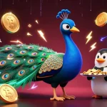 Thabet offers thrilling gameplay with high-quality visuals, featuring a vibrant casino scene of a peacock, penguin, and hummingbird.