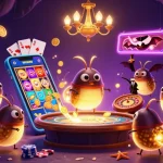 Experience 789P's vibrant cave casino, lit by bioluminescent glowworms in this exciting illustration.