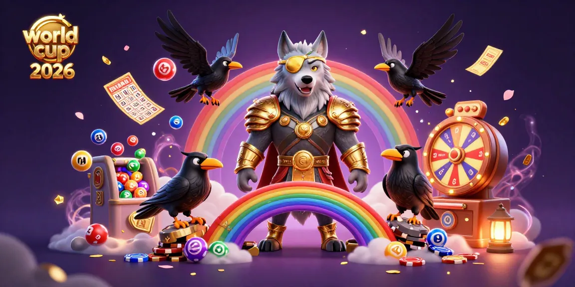 Experience the excitement of world cup 2026 with lively gambling elements in a dynamic 3D illustration.