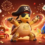 Experience the excitement of qs88 with cartoon characters in a vibrant casino-themed illustration.