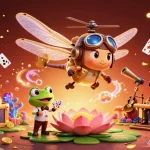 Engage in thrilling gameplay at O8 with vibrant 3D illustration of unique casino characters.