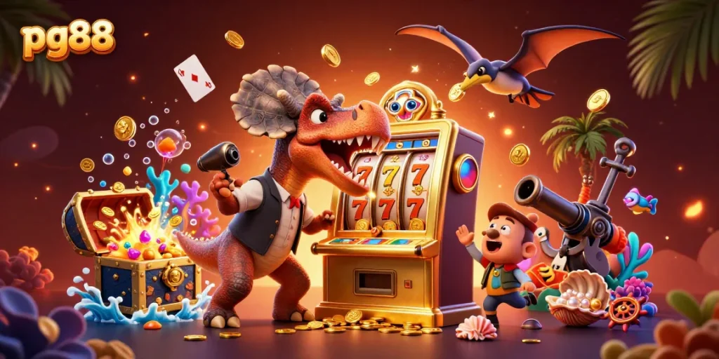 pg88 delivers a thrilling jackpot experience with dino-themed slot machine fun and exciting gameplay