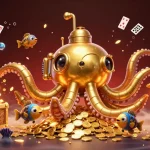Experience the thrill of winning at TG88 with vibrant slot games amidst gold coins and underwater treasures.