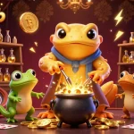 Experience excitement with 789club's vibrant alchemical scene depicting gold coin transformation in a thrilling casino setting.