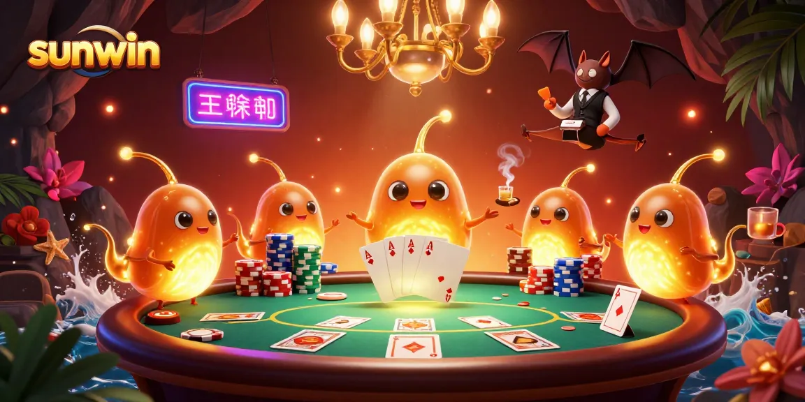 Experience thrilling moments at sunwin casino with glowing glowworms illuminating the action.